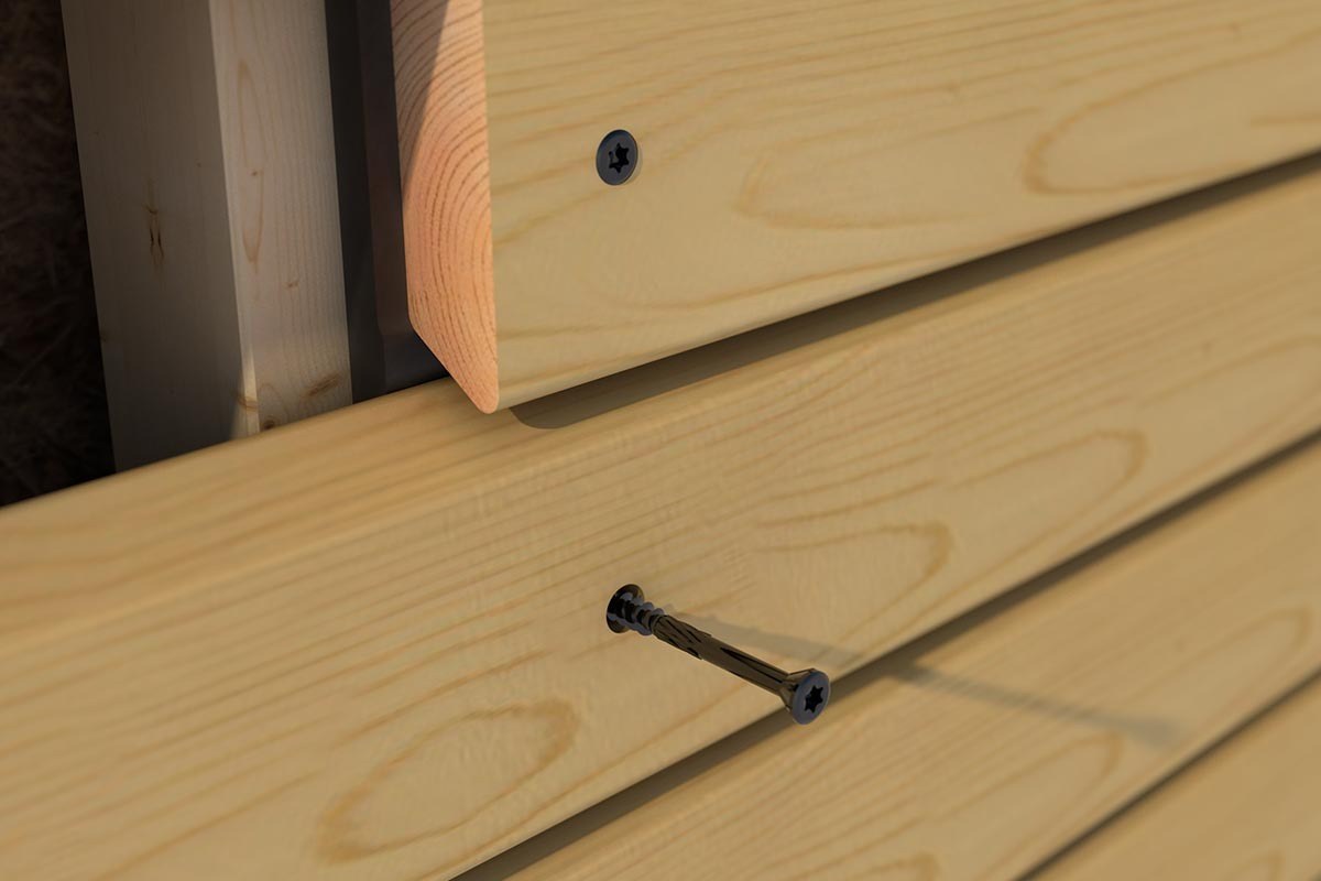 Wkręt z łbem ozdobnym Hobotec, inox, czarny Ø3,2 mm - Eurotec